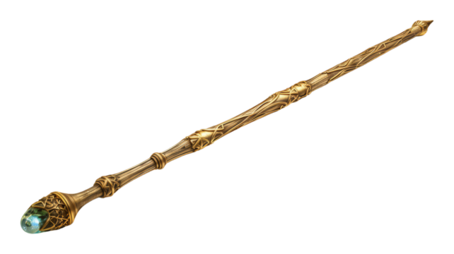 magic wand isolated on transparent png background. Generative ai
