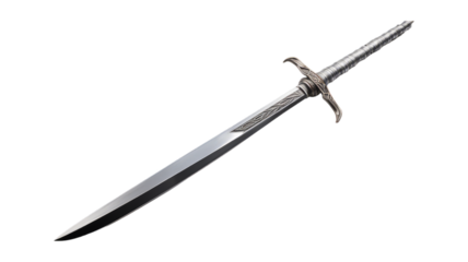 Ninja Sword isolated on transparent png background. Generative ai