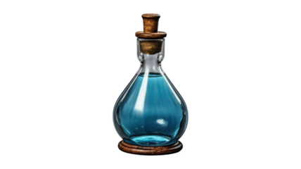 potion bottle isolated on transparent png background. Generative ai