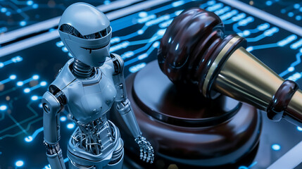 Obraz premium Developing AI codes of ethics. Compliance, regulation, standard , business policy and responsibility for guarding against unintended bias in machine learning algorithms