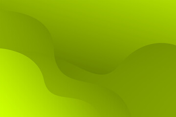 Abstract background with green wave and black shadow color. Vector illustration