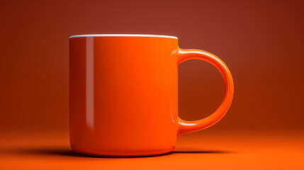 red mug, cup  isolated