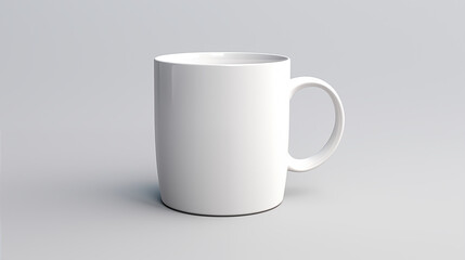 Obraz premium white cup isolated on white