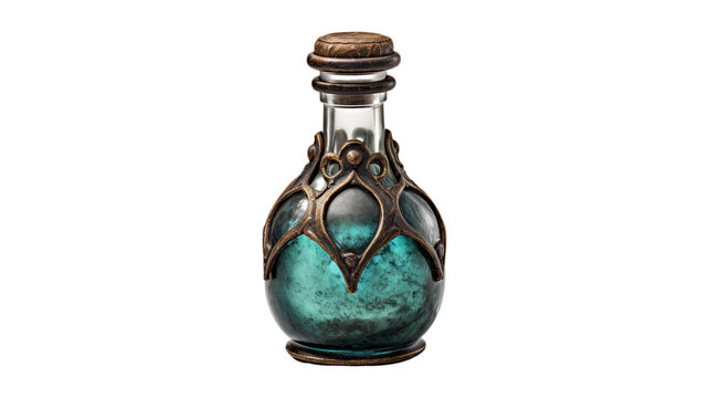 potion bottle isolated on transparent png background. Generative ai
