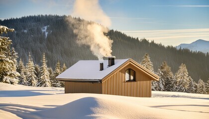 house in the mountains