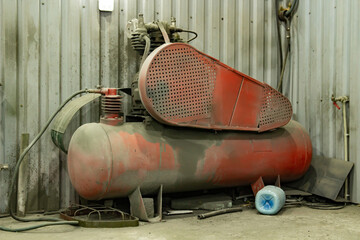 compressor for car painting. vacuum tool