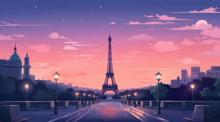 paris background for social media. illustration