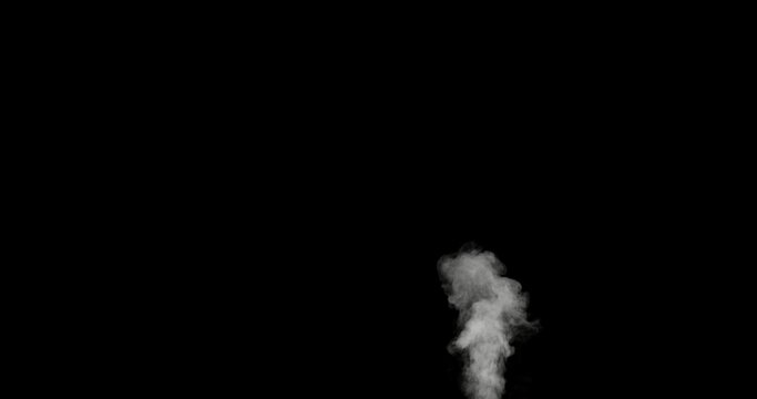 Thick Smoke Creating Abstract Patterns