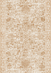 Floral Pattern Print Textile Rug Vintage Design