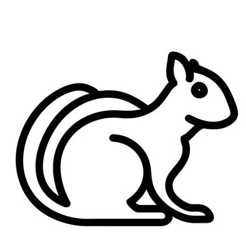 recommend clip art: squirrel Outline Icon