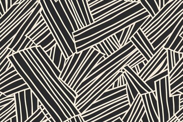 VAbstract monochrome design with fluid lines and shapes, perfect for minimalist decor and modern art installations,. linear markings, stripes, seamless pattern