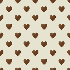 Valentine pattern seamless heart shape pink colors background.