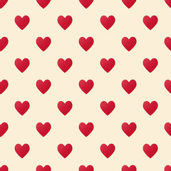 Valentine pattern seamless heart shape pink colors background.