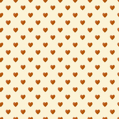 Valentine pattern seamless heart shape pink colors background.