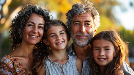 Fototapeta premium portrait for family, parents and kids. father and mother, grandfather and grandmother, girl. 4K Wallpaper and Background for desktop, laptop, Computer, Tablet, Mobile Cell Phone, Smartphone, Cellphone