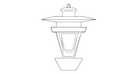 flashlight vector sketch