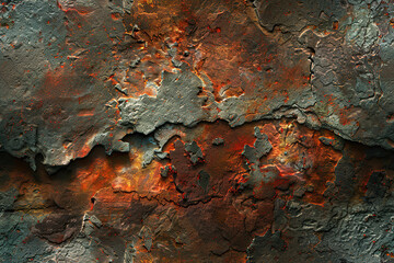 Aged Stone Grunge Vintage Rusty Wall Pattern, Seamless Abstract Texture