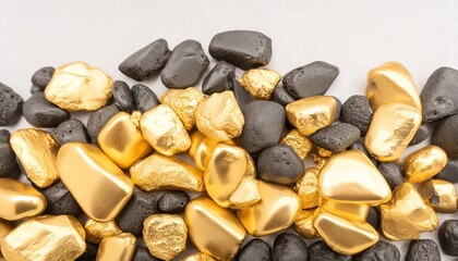 the black and gold volcanic rocks texture