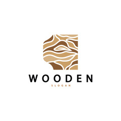Wood Logo, Wood Fiber Bark Layer Vector, Tree Trunk Inspiration Illustration Design