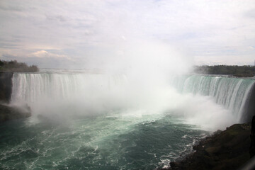 Landscape with Niagara waterfall