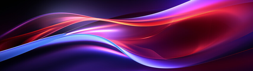 Fototapeta premium Dynamic Abstract Swirls of Colors in Dark Setting