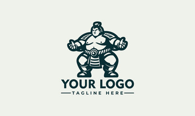 geometric sumo vector logo sumo warrior logo vector geometric