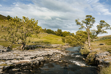 Yorkshire Dales landscape with river