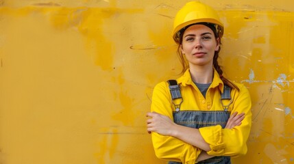 beautiful women in engineering suit or worker
