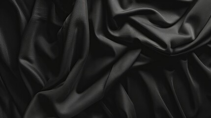 Fototapeta premium Monochrome Black T-Shirt Mockup
