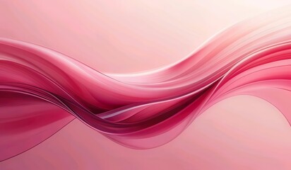 Flowing Elegance a Study of Curves and Pink Gradients in Abstract Composition