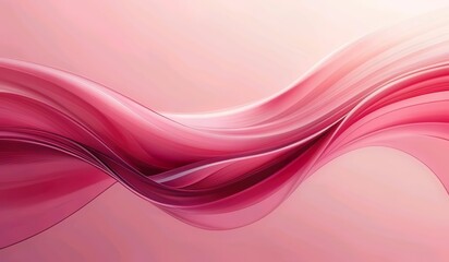 Fototapeta premium Flowing Elegance a Study of Curves and Pink Gradients in Abstract Composition