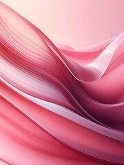 Fototapeta premium Flowing Elegance a Study of Curves and Pink Gradients in Abstract Composition