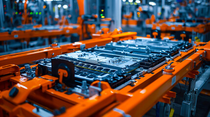 Automated Robotics Handling EV Battery Assembly