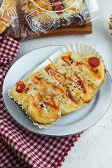 various kinds of bread with various flavors