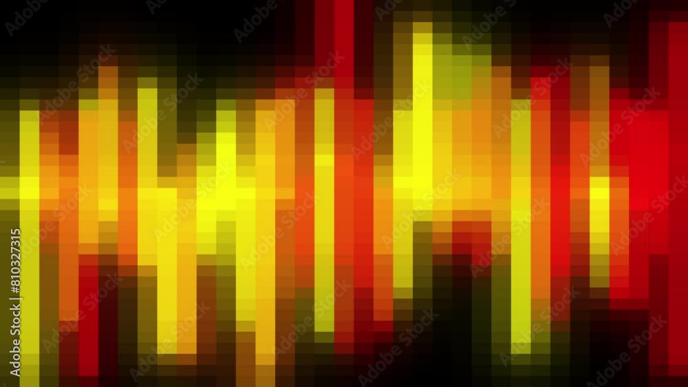 Poster colorful blocks equalizer. computer generated 3d render