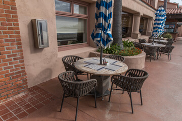 Restaurant Table Chairs Ocean Beach