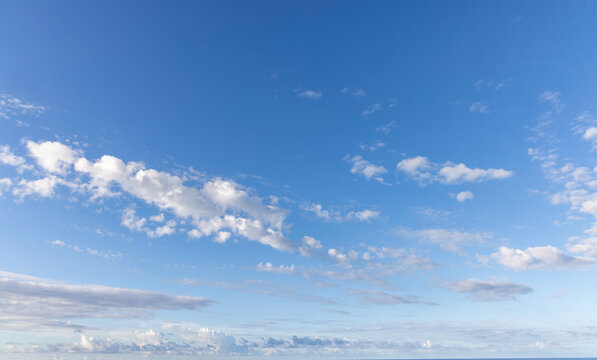 Beautiful Blue Sky, Clouds sky scape for photographic backkground or sky replacement
