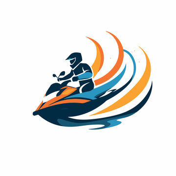 recommend clip art: Jetski in cartoon, doodle style. Image for t-shirt, web, mobile apps and ui. Isolated 2d vector illustration in logo, icon, sketch style, Eps 10. AI Generative