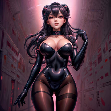 girl in lingerie, art