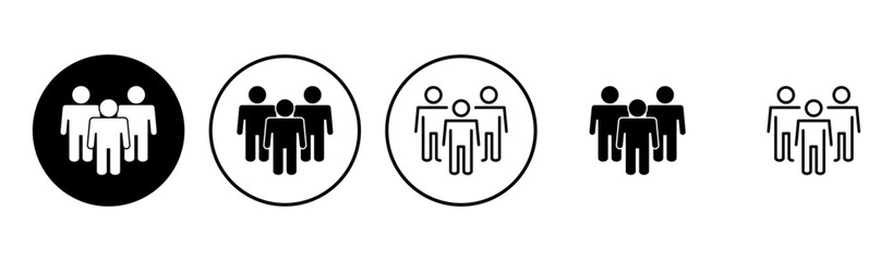 People icon set. person icon vector. User Icon vector. team symbols