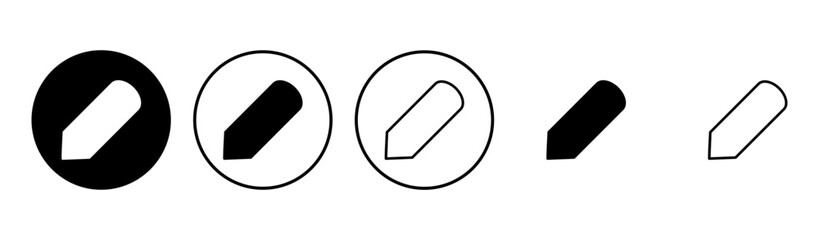 Pencil icon set. pen symbol. edit icon vector
