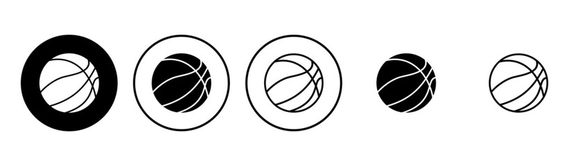 Fototapeta premium Basketball icon set. Basketball ball icon. Basketball logo vector icon