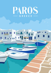 Obraz premium paros greece enjoy the landscape