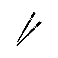 Chopsticks icon with simple and modern design on white background 