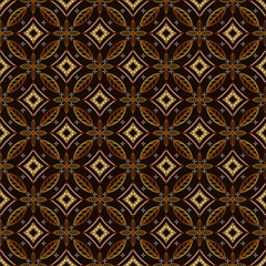 ethnic batik vector indonesian pattern fashion seamless vintage textile abstract flat culture art