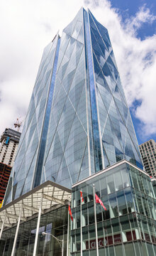 CIBC building at cibc Square in Toronto Canada is an amazing skyscraper - TORONTO, CANADA NORTH AMERICA - APRIL 18, 2024
