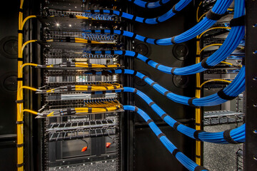 Modern data center network cabinets