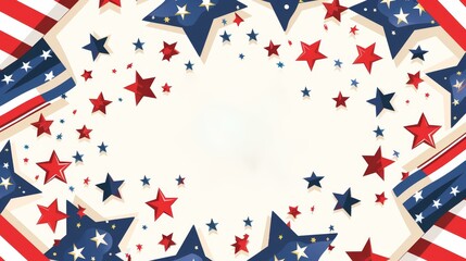 Obraz premium Stunning Memorial Day banner featuring bold text and vivid colors, Ai Generated