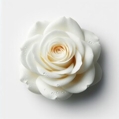 White rose isolated on a white background
