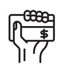 Business Card  Line Icon